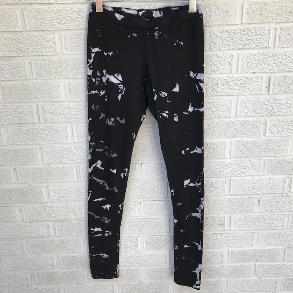 Jala Clothing Pants - Jala Clothing Tie Dye Black & White Leggings